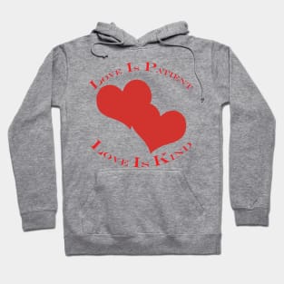 Romantic, connected hearts in love Hoodie